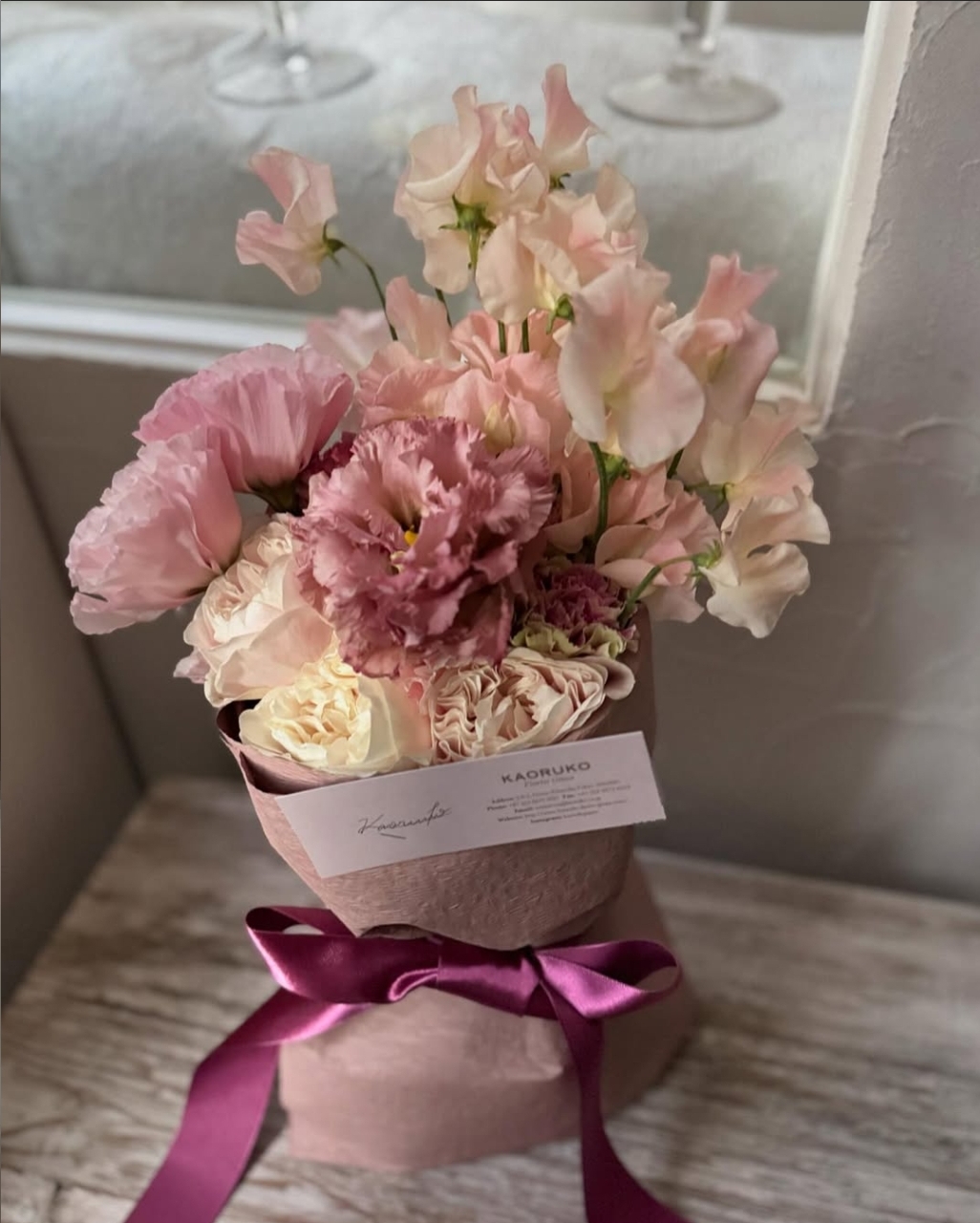 赤ピンク｜フローリスト銀座のご案内｜KAORUKO Florist Ginza